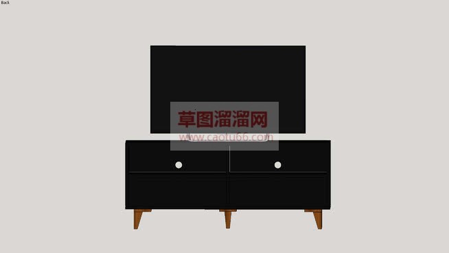 简易小电视电SU模型