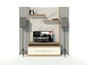 电视背景墙音SU模型