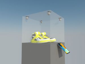 跑鞋运动鞋展SU模型