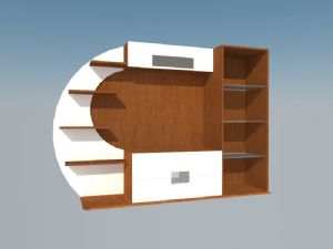 电视柜SU模型