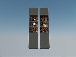 立柜酒柜家具SU模型