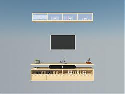 电视柜工艺品鞋子SU模型