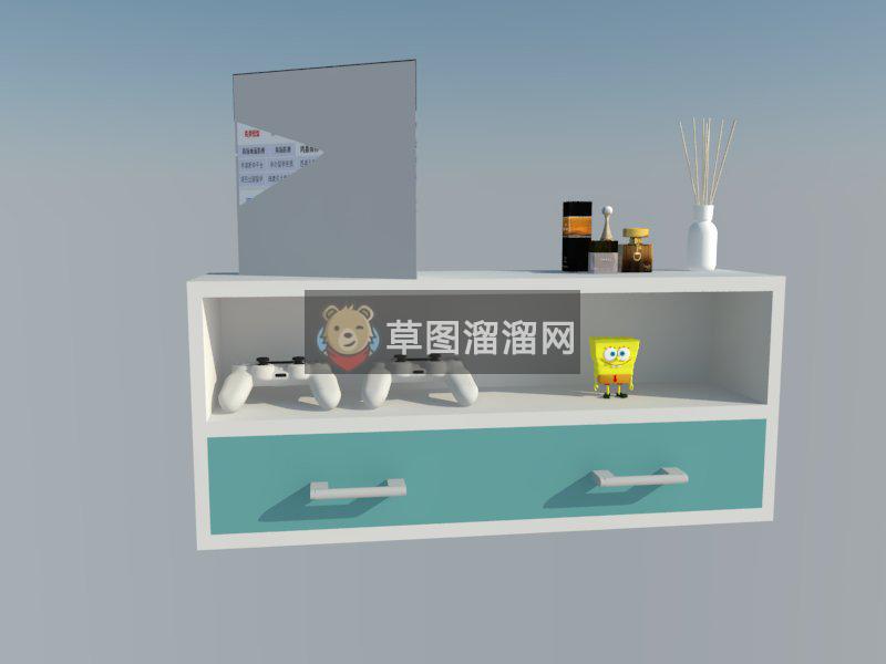 儿童柜子家具SU模型