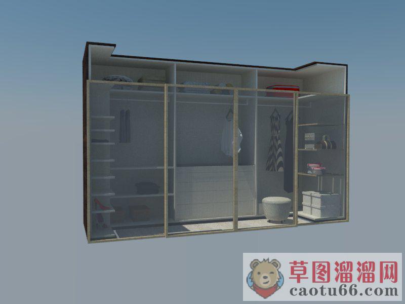 衣柜壁柜家具SU模型