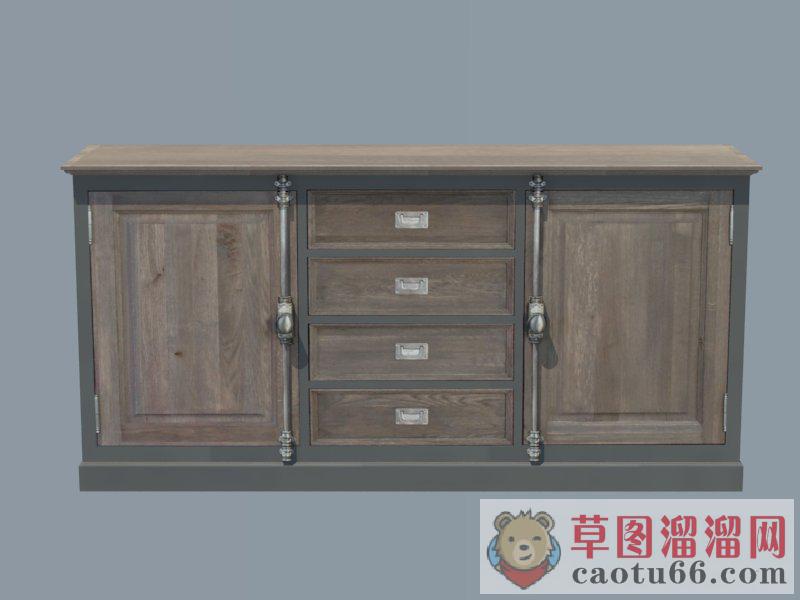 欧式古典柜子SU模型