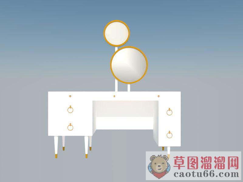 欧美梳妆台SU模型