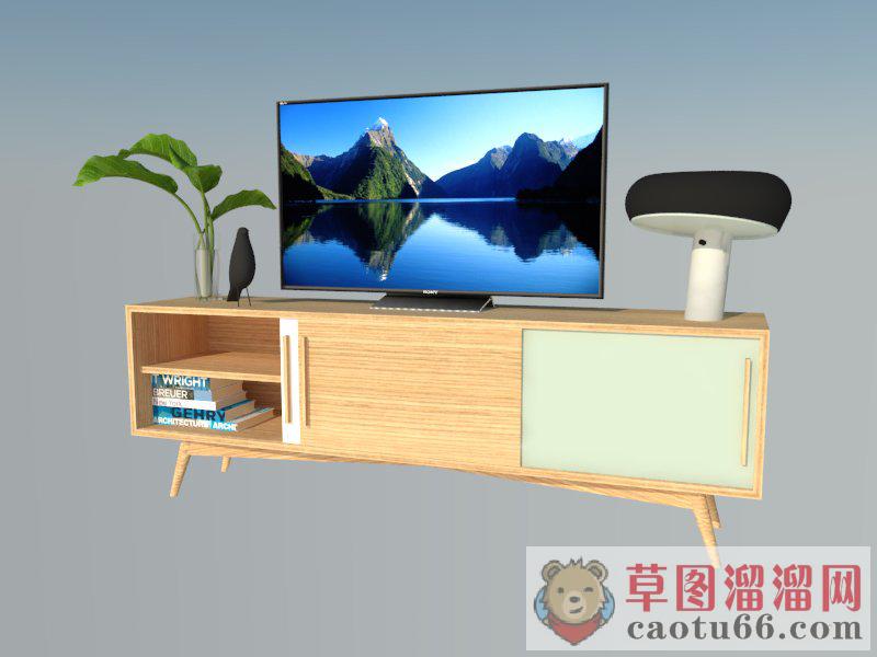 电视柜SU模型
