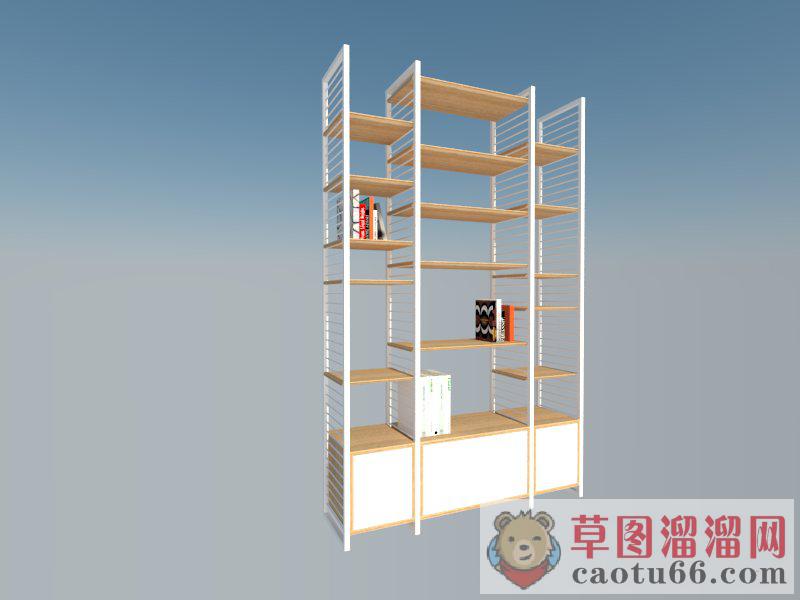 置物架书架SU模型