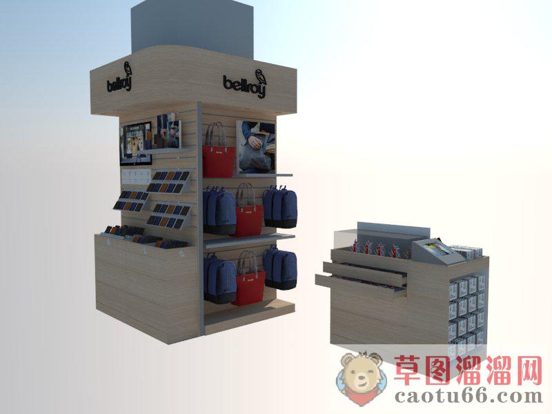 零售柜销售柜展示柜SU模型