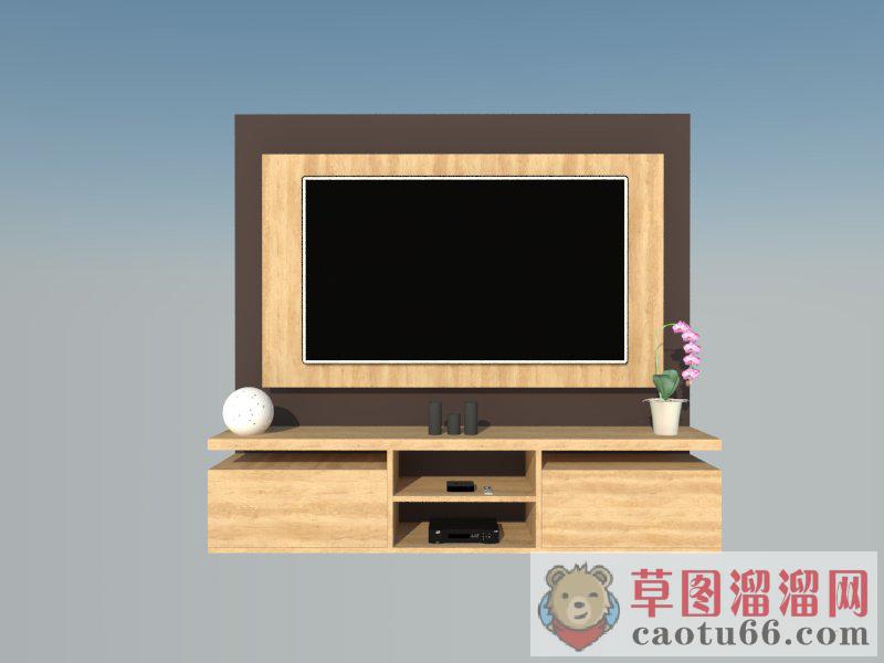 电视柜SU模型