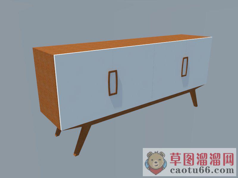 自助餐柜子SU模型
