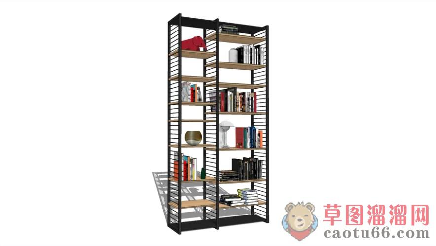 书架置物架SU模型