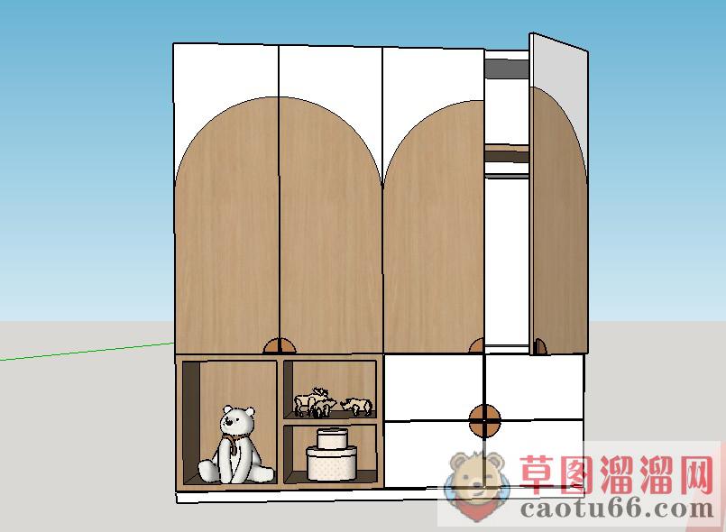 儿童柜子家具SU模型