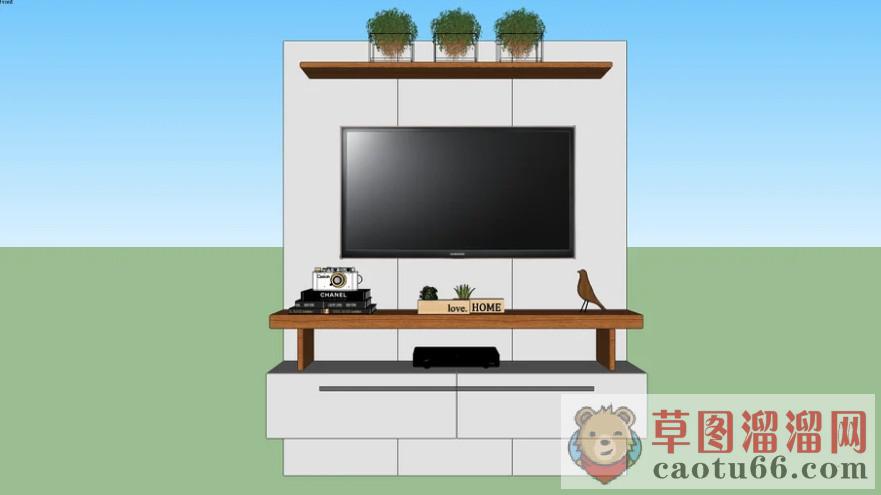 电视柜SU模型