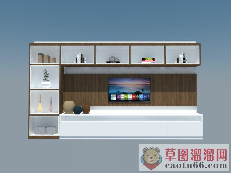 电视柜SU模型
