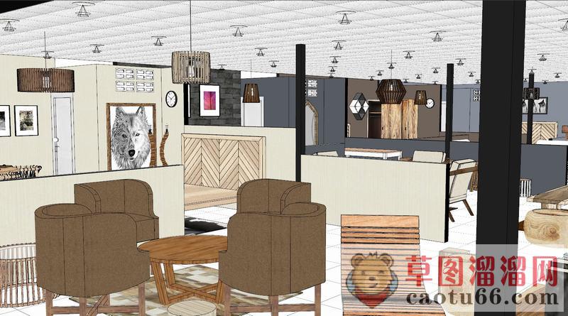 家具城SU模型