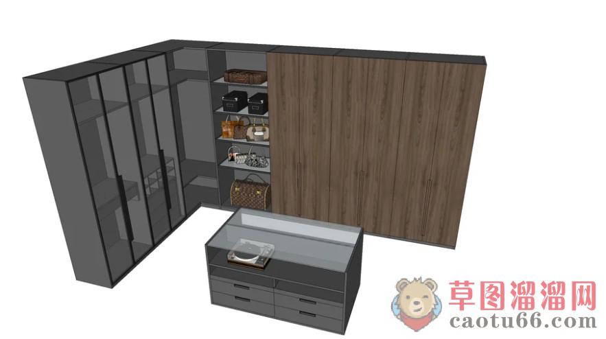 衣柜衣橱SU模型