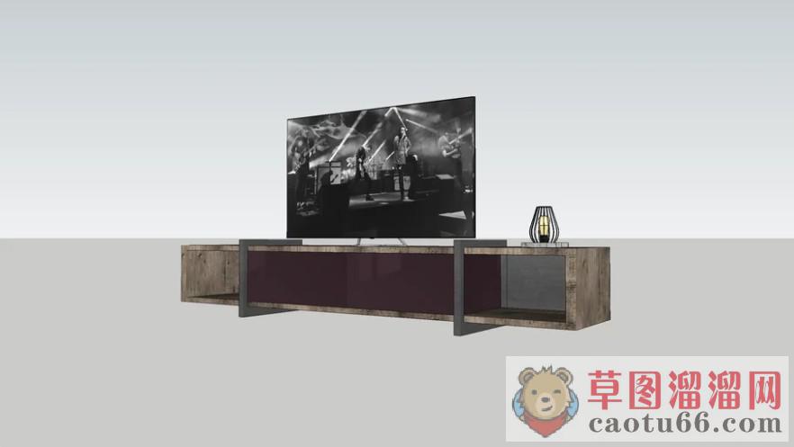 电视柜电视机家具SU模型