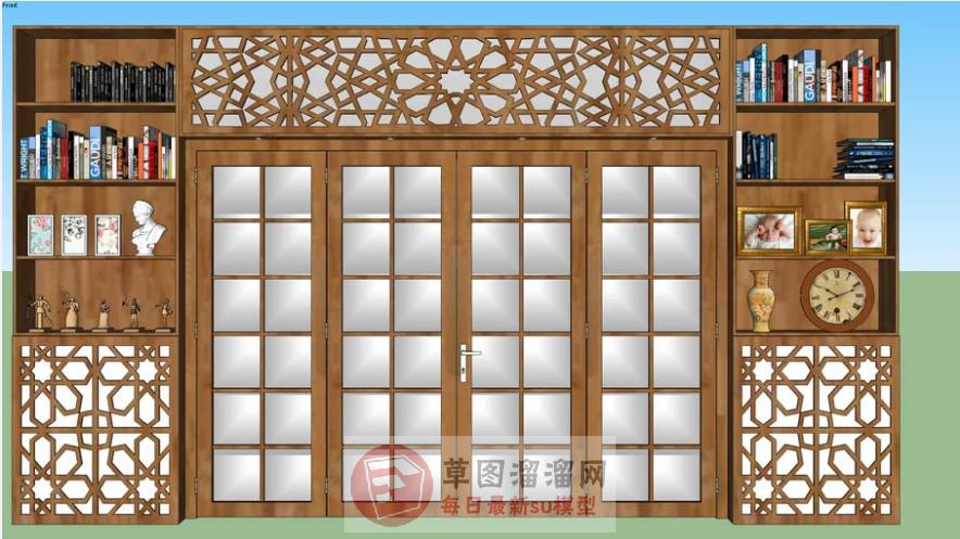 柜子折叠门SU模型