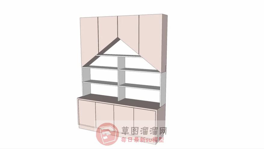 儿童柜子壁橱柜SU模型