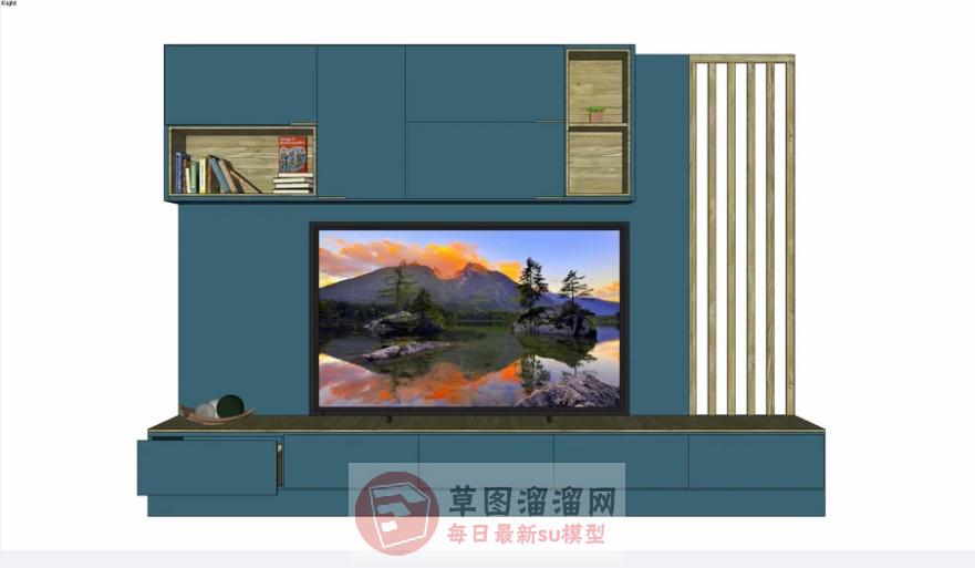 地中海电视柜家具SU模型