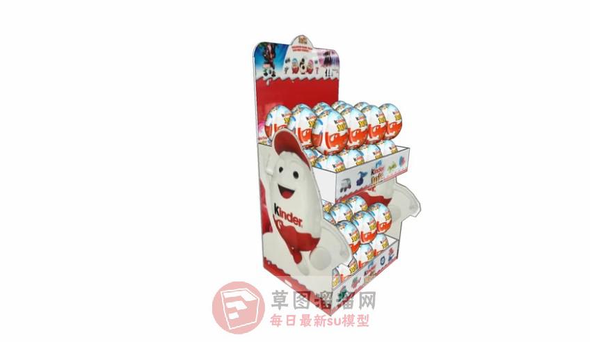 奇趣蛋展销柜SU模型
