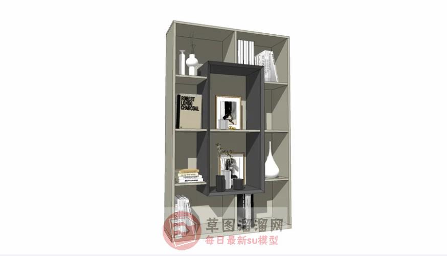 现代装饰柜置物柜SU模型