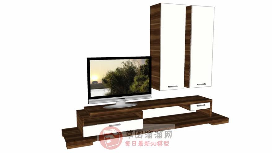 电视柜SU模型