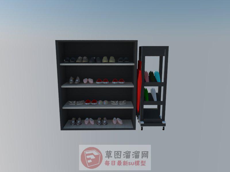 鞋柜鞋子雨伞柜SU模型