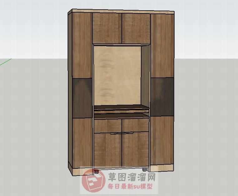 木柜组合柜家具SU模型