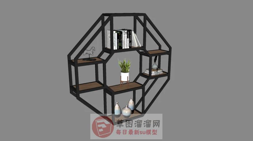 六角博古架SU模型