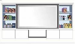 化妆柜商品柜SU模型
