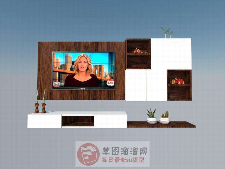 电视柜家具SU模型
