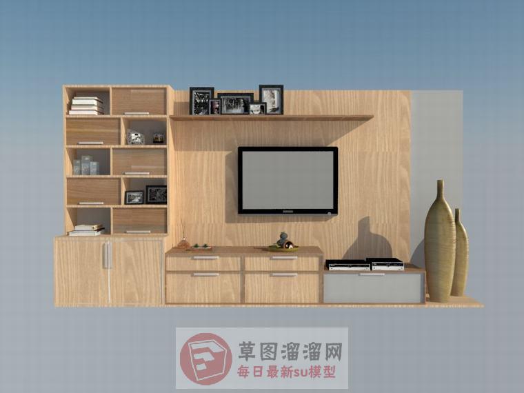 电视柜SU模型