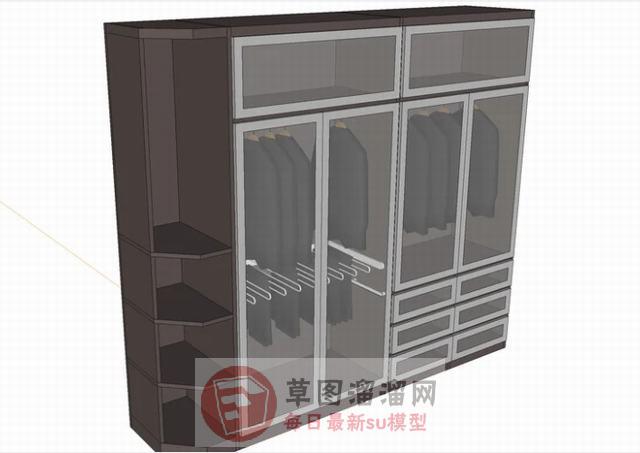 衣柜柜子家具SU模型