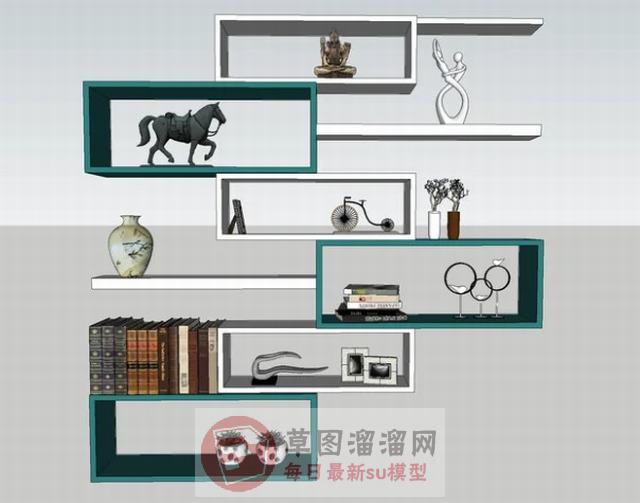 装饰柜柜子工艺品SU模型