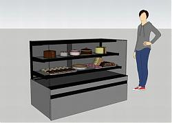 蛋糕柜展示柜SU模型