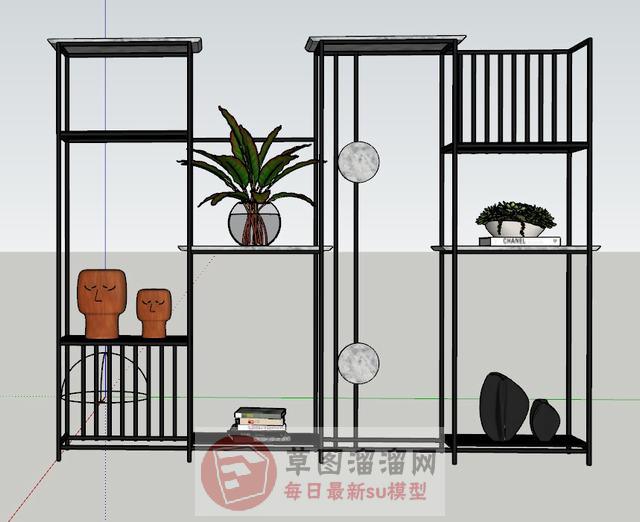 装饰架置物架SU模型