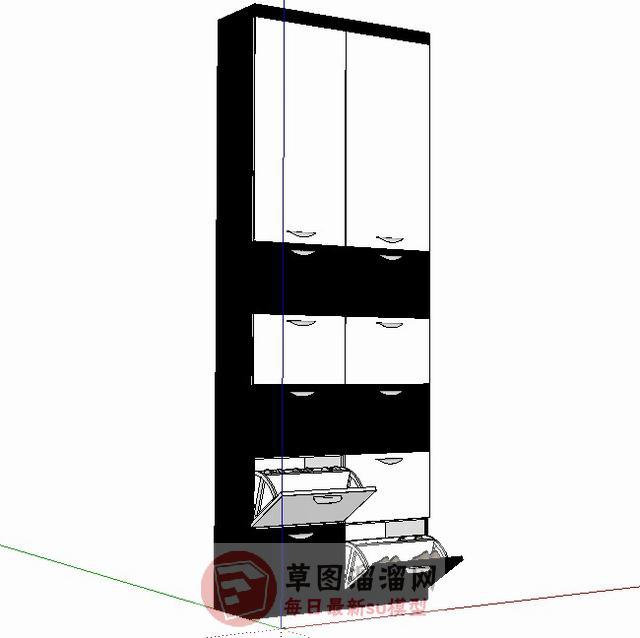 鞋柜柜子SU模型