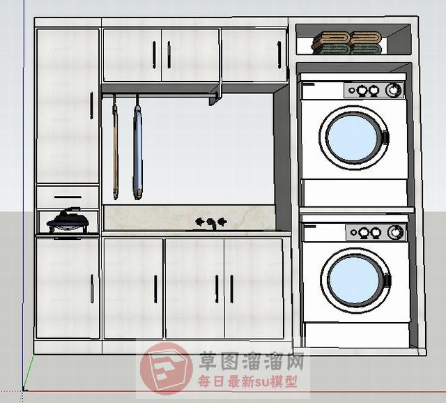 洗衣柜SU模型