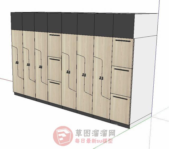 更衣柜柜子家具SU模型
