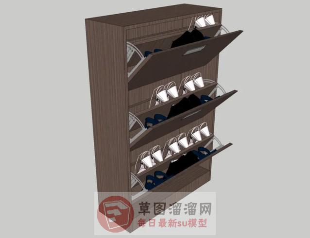 鞋柜鞋架家具SU模型