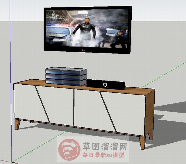 电视柜SU模型