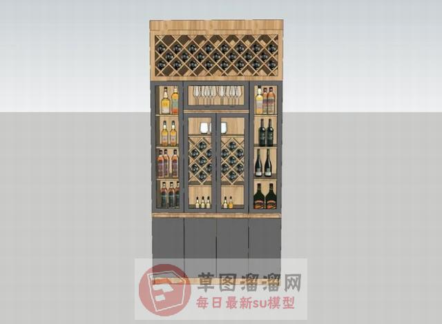 酒柜家具SU模型
