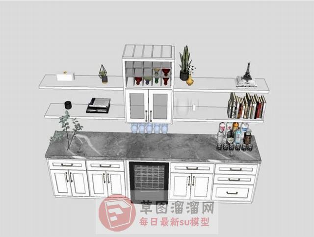 柜子吊柜壁柜SU模型