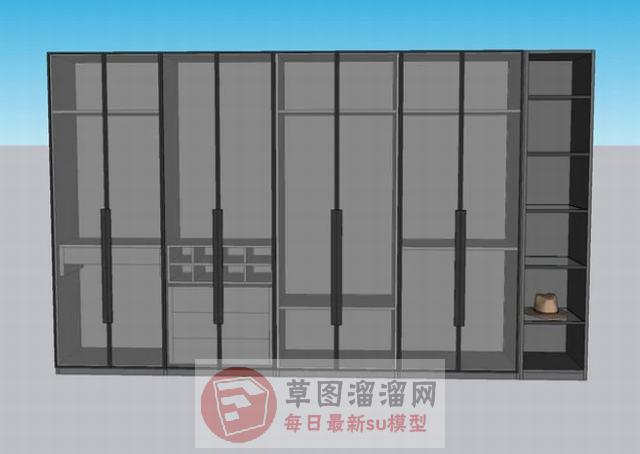 衣橱衣柜柜子SU模型