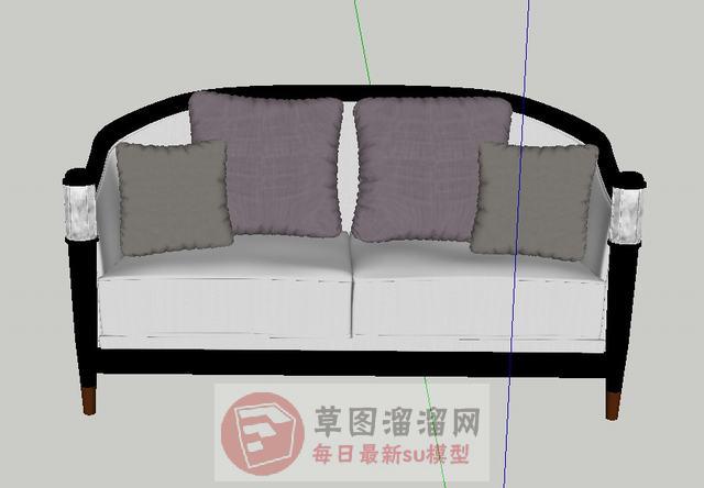 欧式简约沙发SU模型