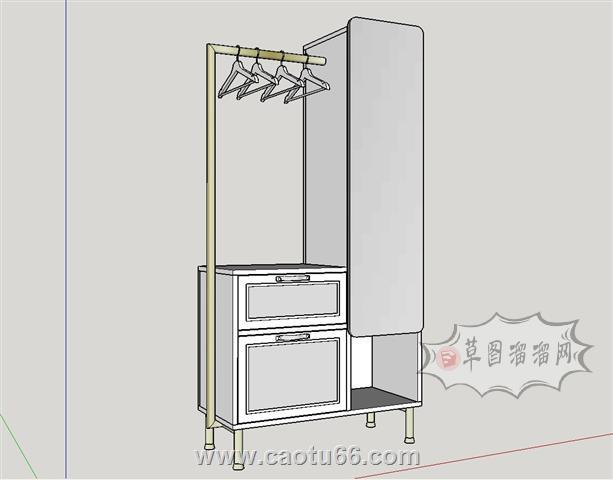 衣帽柜换鞋柜SU模型