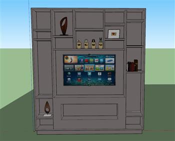 电视柜柜子工艺品SU模型