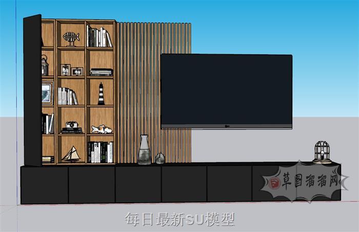 电视柜工艺品摆件SU模型